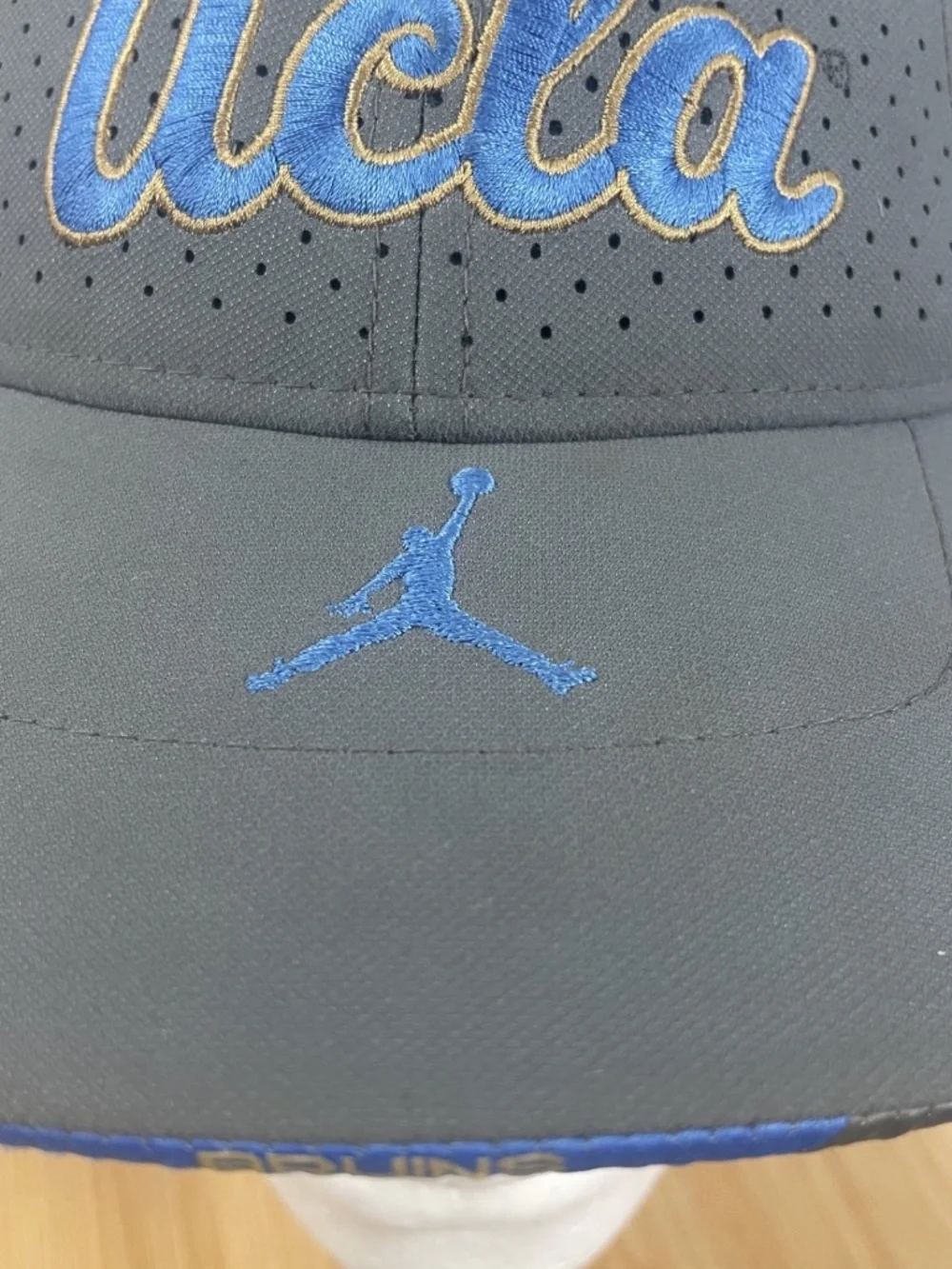 UCLA Bruins Jordan On-Field Youth Sideline Hat Gray Adjustable Baseball Cap